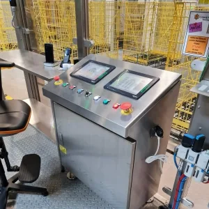 Pupitre de commande en inox réalisé en chaudronnerie par SII Ardennes